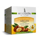 Crema de Noapte pentru Ten Uscat cu Ulei de Argan - Cosmetica Afrodita Natural Anti-Age Care Night Cream with Organic Argan Oil, 50 ml